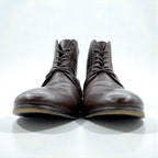 BURBERRY BLACK LABEL レースアップブーツ チャッカブーツ 27-28cm ブラウン レザー 101 D1421-104