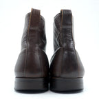 BURBERRY BLACK LABEL レースアップブーツ チャッカブーツ 27-28cm ブラウン レザー 101 D1421-104