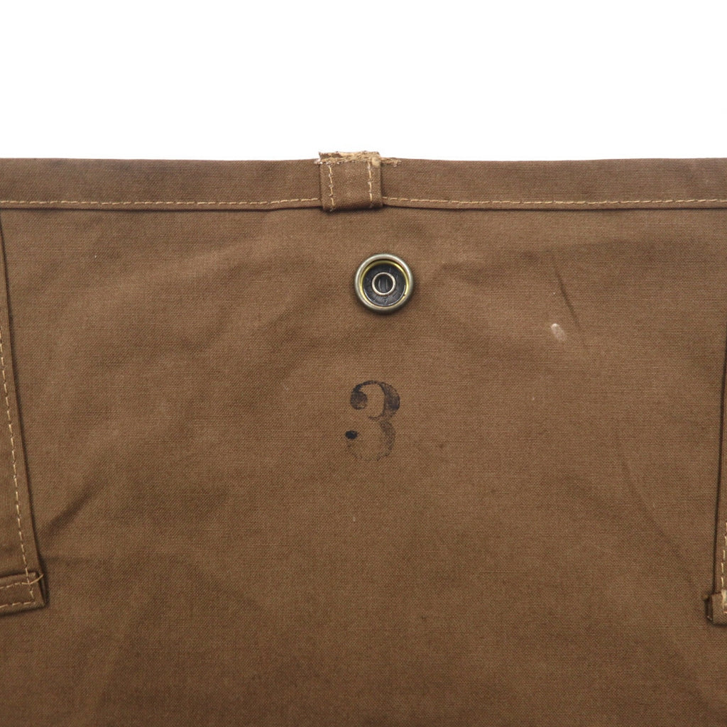 Vintage Remake Italian Army Messenger Bag Italian Army Remake Shoulder Bag Brown Canvas Military Unused