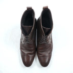 BURBERRY BLACK LABEL レースアップブーツ チャッカブーツ 27-28cm ブラウン レザー 101 D1421-104