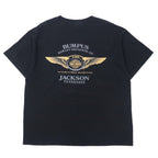 HARLEY DAVIDSON Logo Print T-Shirt Pocket Tee XL Black Cotton HANES BEEFY-T 110th ANNIVERSARY Big Size
