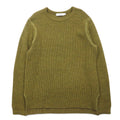SUBTLE ( Silver and Gold ) ワッフル ニット セーター S カーキ サイドスリット 06-6226-8125 日本製