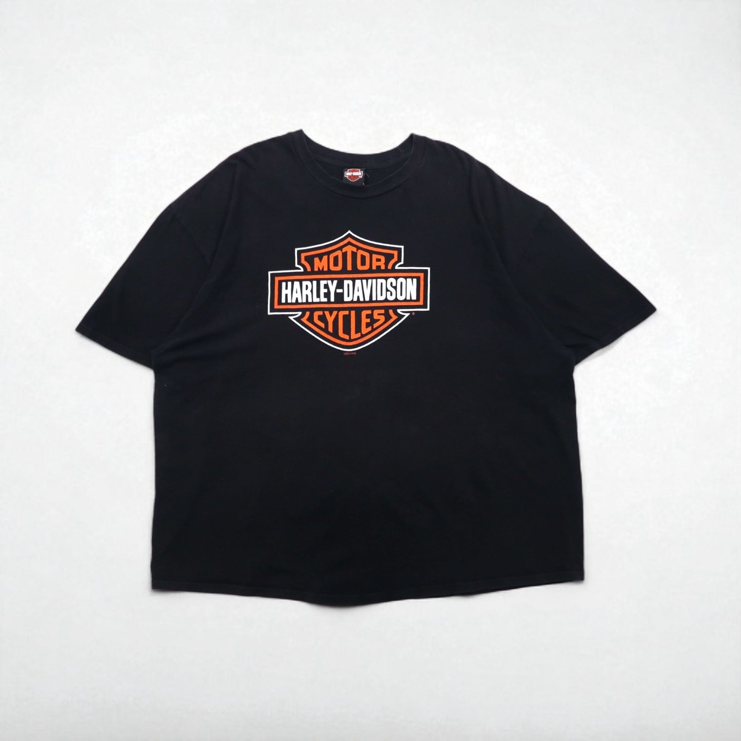 HARLEY DAVIDSON ビッグサイズ 両面プリント Tシャツ 5XL ブラック コットン ATLANTA