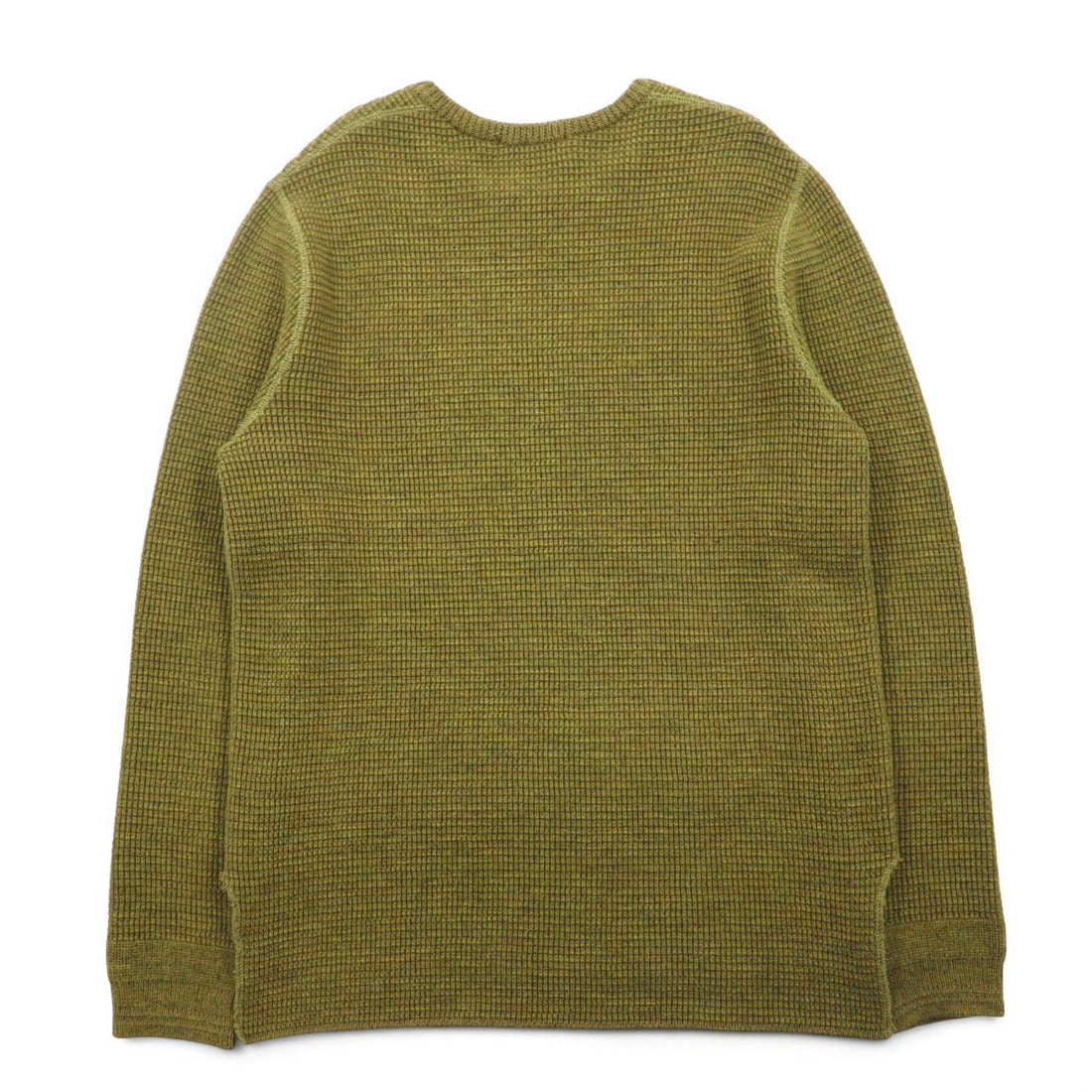 SUBTLE ( Silver and Gold ) ワッフル ニット セーター S カーキ サイドスリット 06-6226-8125 日本製