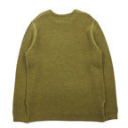 SUBTLE ( Silver and Gold ) ワッフル ニット セーター S カーキ サイドスリット 06-6226-8125 日本製