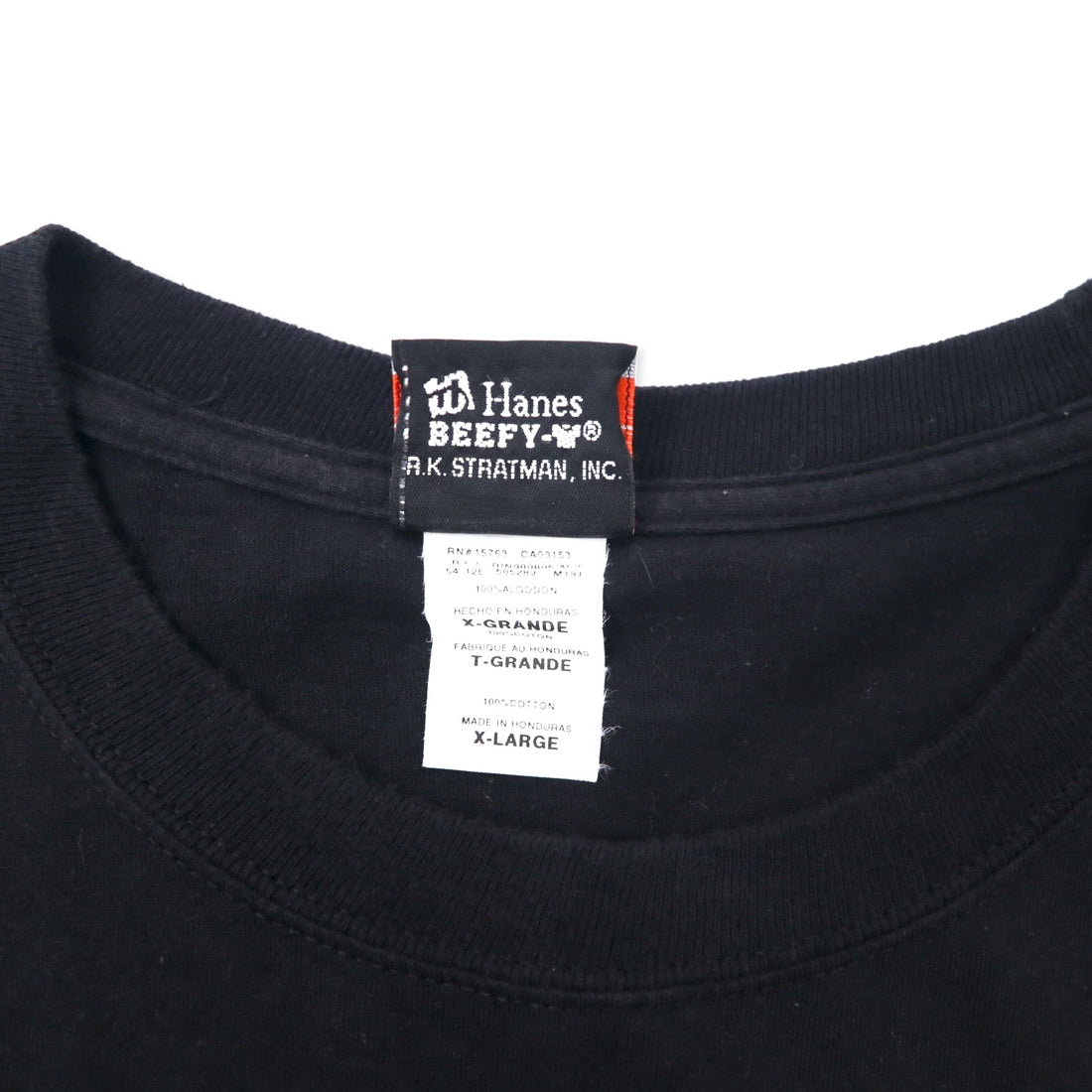 HARLEY DAVIDSON Logo Print T-Shirt Pocket Tee XL Black Cotton HANES BEEFY-T 110th ANNIVERSARY Big Size