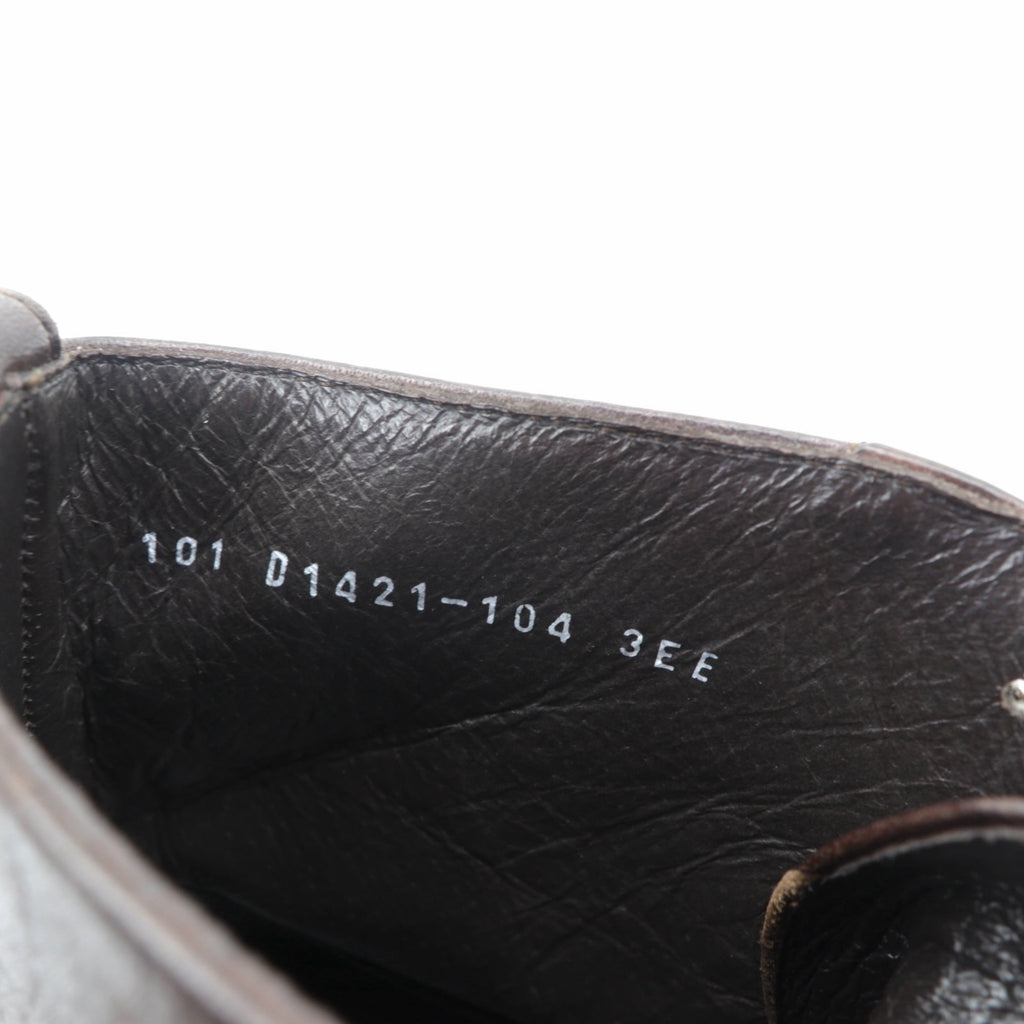 BURBERRY BLACK LABEL レースアップブーツ チャッカブーツ 27-28cm ブラウン レザー 101 D1421-104