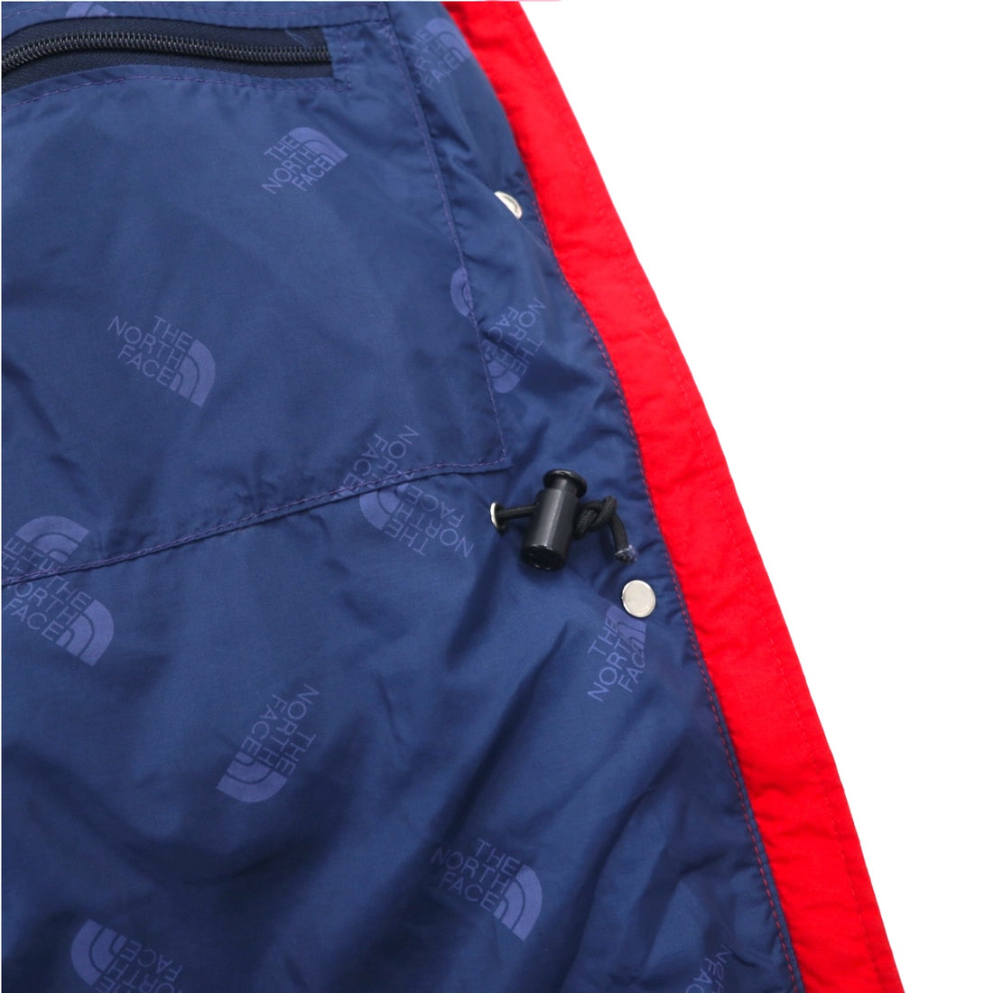 THE NORTH FACE 90s Made in USA Gore-Tex Mountain Parka L Red Waterproof Drawstring Detachable Hood Red Tag