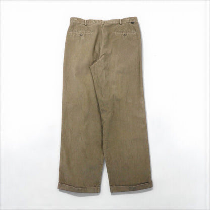 DOCKERS ( Levi's ) 00年代 コーデュロイ 2タック ワイド チノパンツ ワークパンツ L ベージュ RECODE