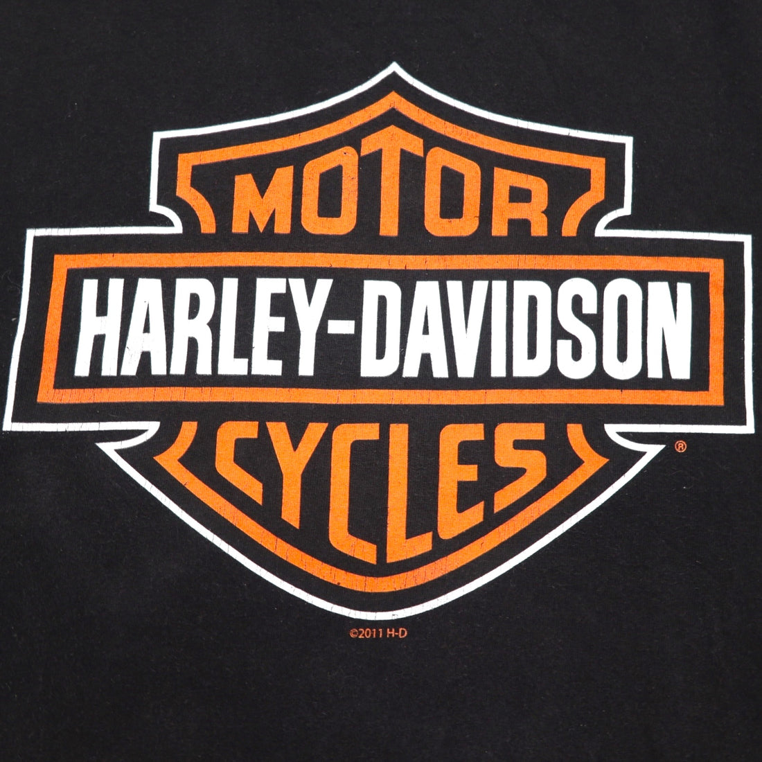 HARLEY DAVIDSON ビッグサイズ 両面プリント Tシャツ 5XL ブラック コットン ATLANTA