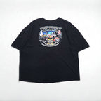 HARLEY DAVIDSON ビッグサイズ 両面プリント Tシャツ 5XL ブラック コットン ATLANTA