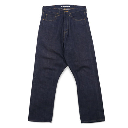 Sasquatchfabrix. セルビッヂ サルエル デニムパンツ S インディゴ ブルー リジッド 11AW-PA9-003 日本製