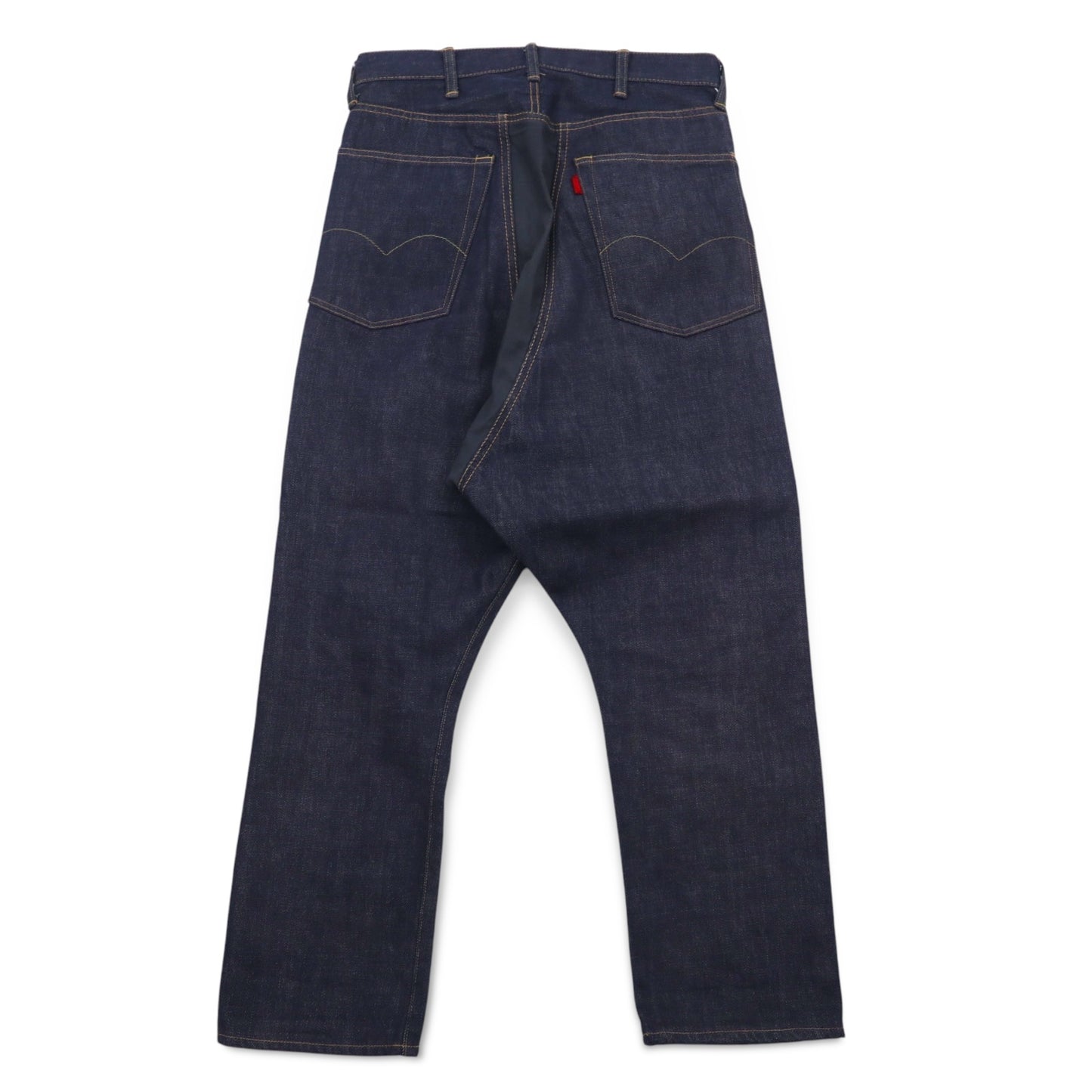 Sasquatchfabrix. セルビッヂ サルエル デニムパンツ S インディゴ ブルー リジッド 11AW-PA9-003 日本製