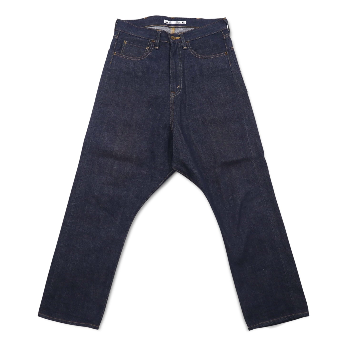 Sasquatchfabrix. セルビッヂ サルエル デニムパンツ S インディゴ ブルー リジッド 11AW-PA9-003 日本製