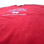 Lee SPORT USA Made 90s NHL Embroidered Sweatshirt XL Red Cotton COLORADO AVALANCHE Big Size
