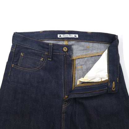 Sasquatchfabrix. セルビッヂ サルエル デニムパンツ S インディゴ ブルー リジッド 11AW-PA9-003 日本製