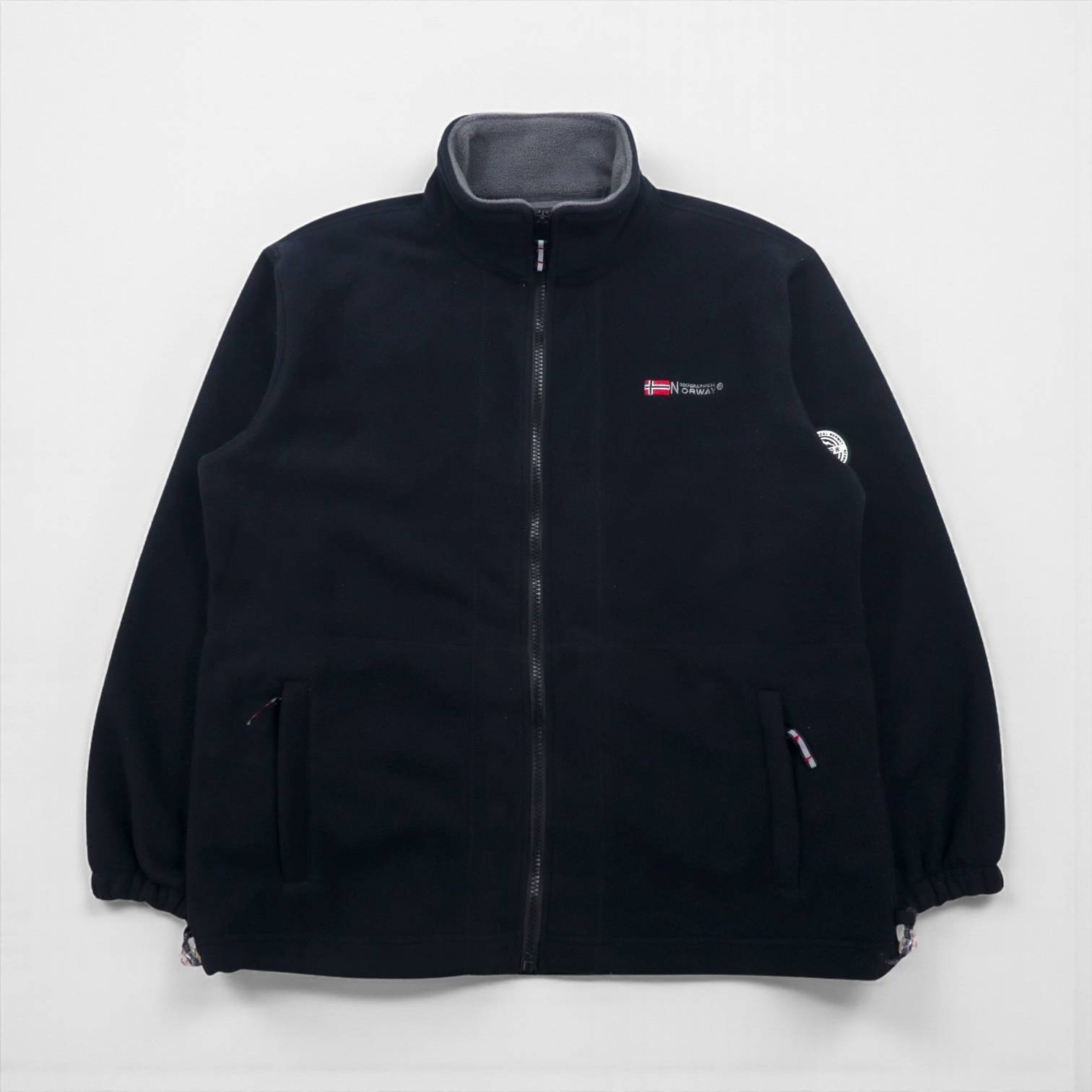 GEOGRAPHICAL NORWAY Full Zip Fleece Jacket XXL Black Polyester