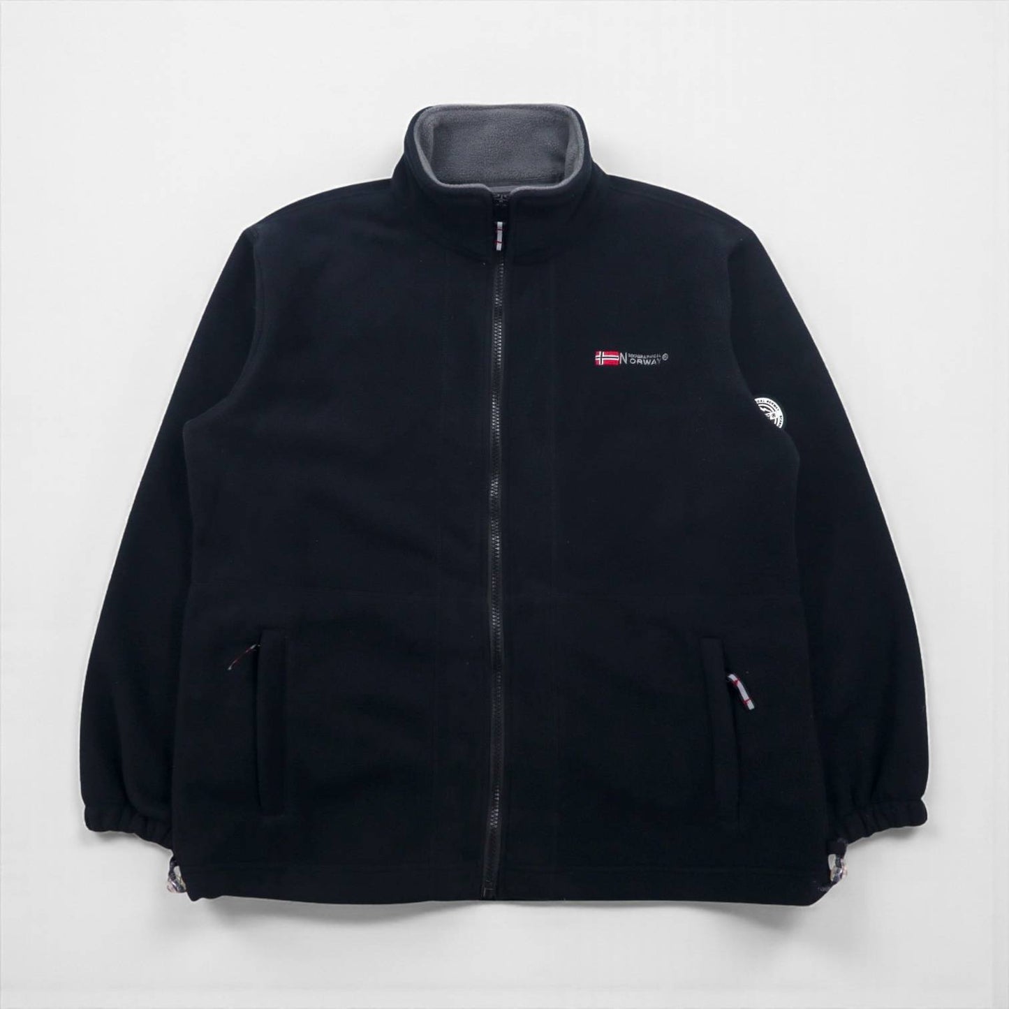 GEOGRAPHICAL NORWAY フルジップ フリースジャケット XXL ブラック ポリエステル