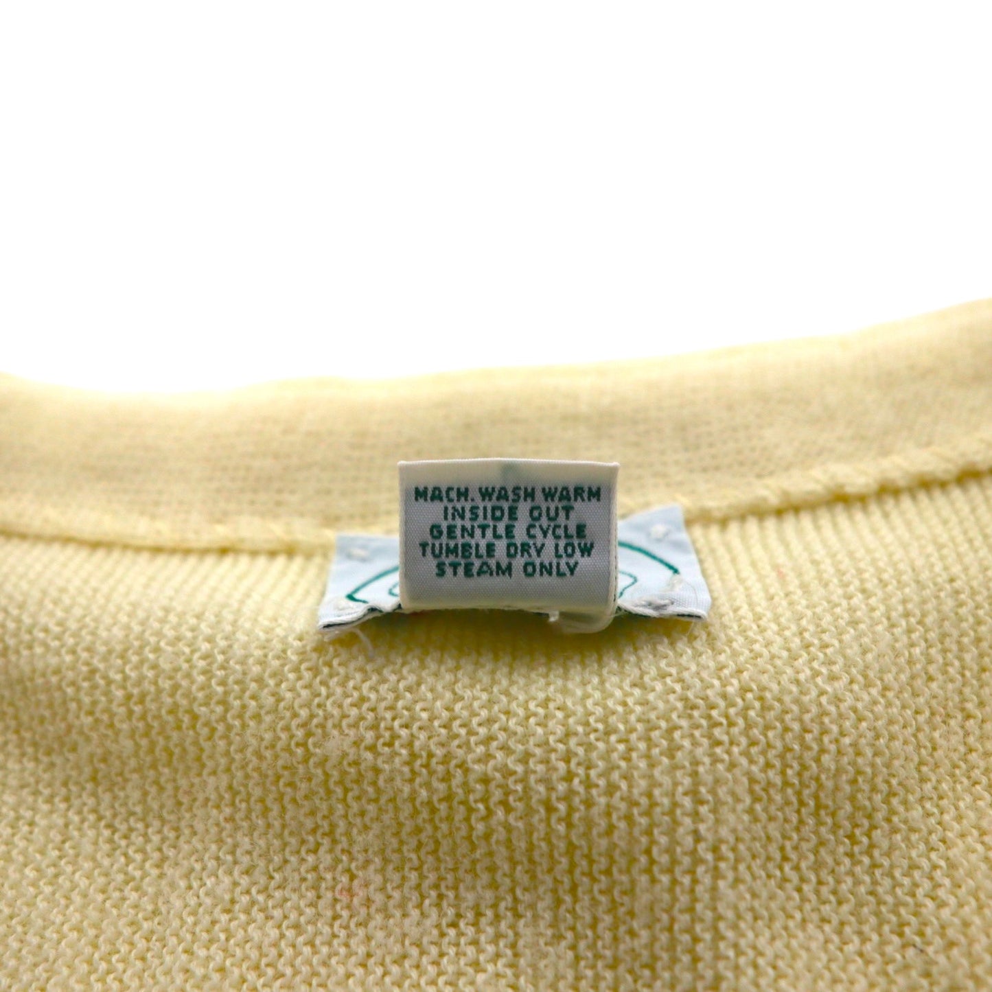 IZOD LACOSTE 80年代 USA製 Vネック ニット カーディガン XL アクリル ワンポイントロゴ