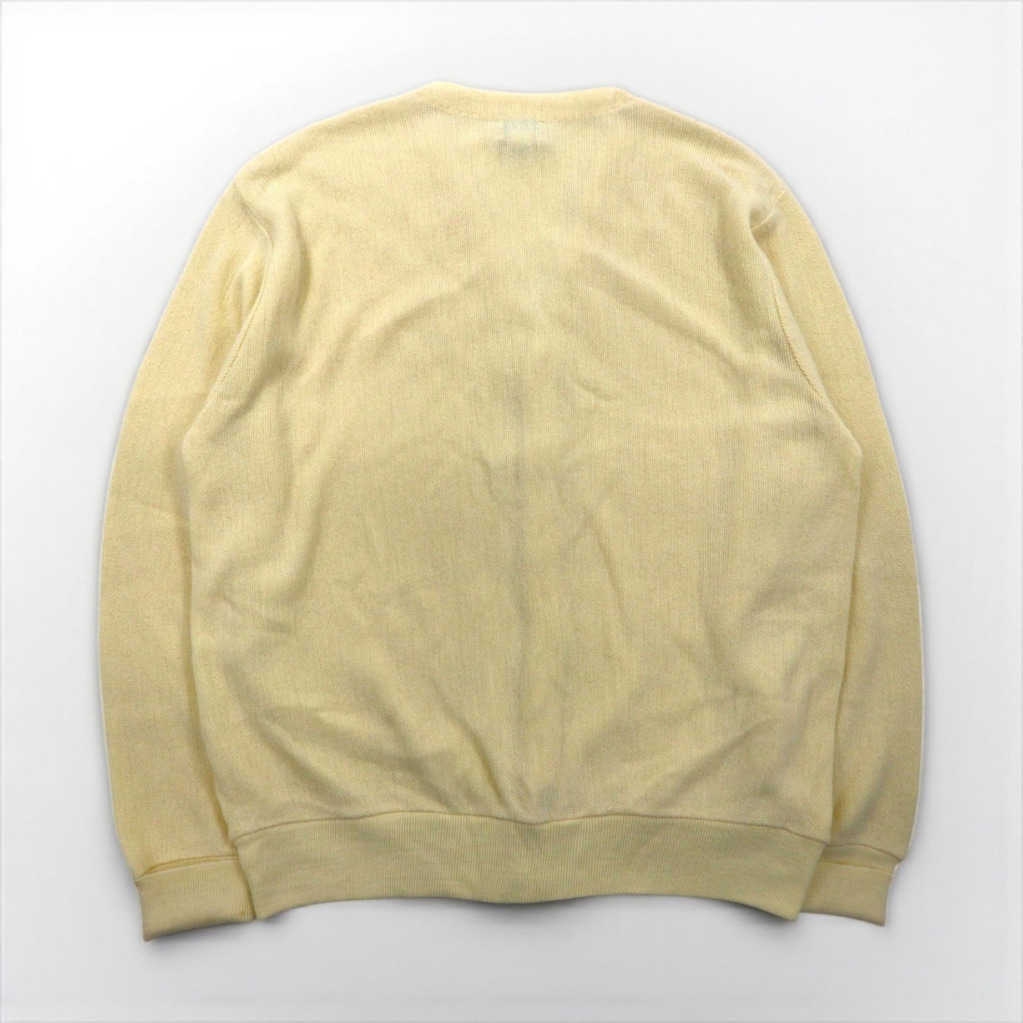 IZOD LACOSTE 80年代 USA製 Vネック ニット カーディガン XL アクリル ワンポイントロゴ