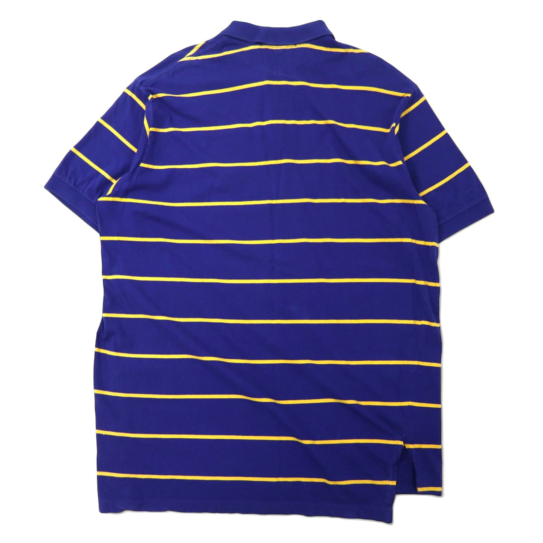Polo by Ralph Lauren USA made 90s striped polo shirt XL blue cotton small pony embroidery