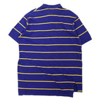 Polo by Ralph Lauren USA made 90s striped polo shirt XL blue cotton small pony embroidery