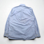 BURBERRY Made in England Oxford Button-Down Shirt, Size M, Blue, Nova Check, with Embroidered Logo