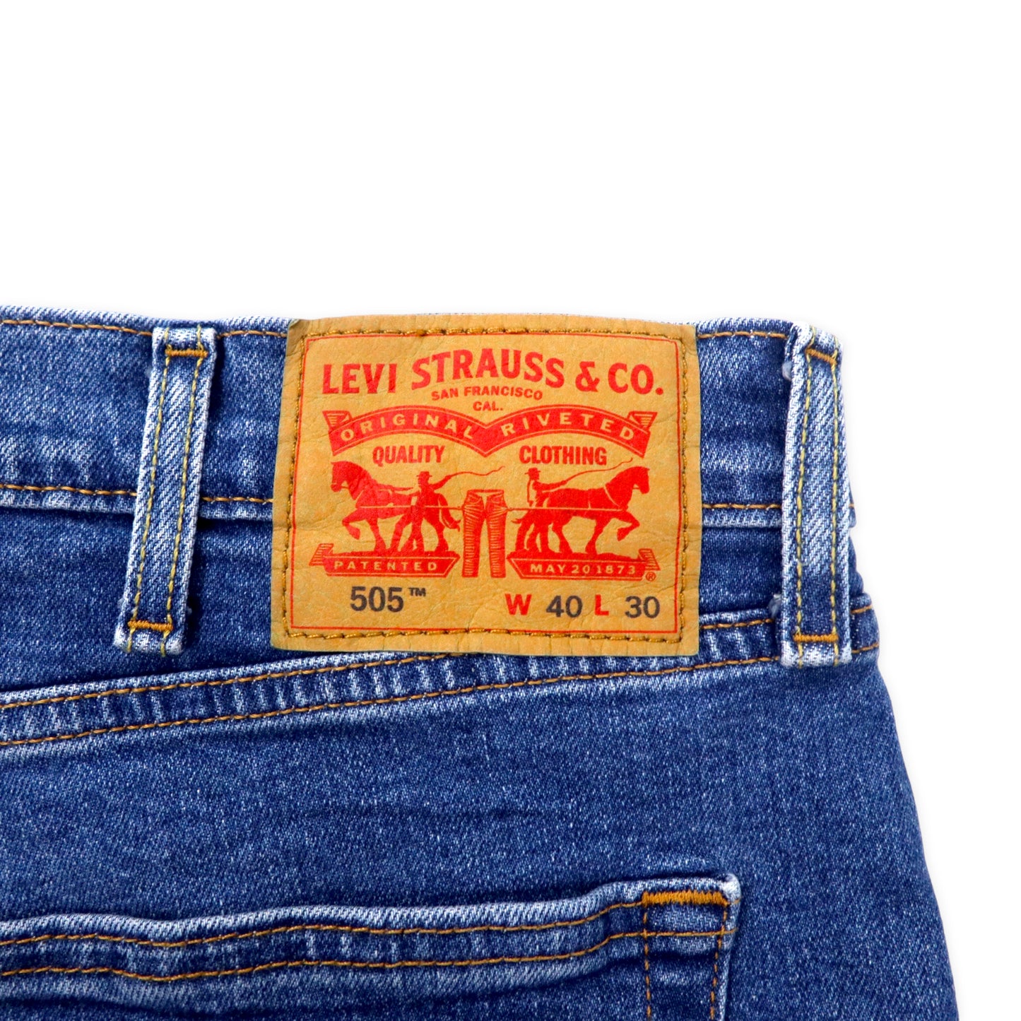 Levi's 505 ビッグサイズ デニムパンツ 40 ブルー 505-2601 レギュラー ストレート