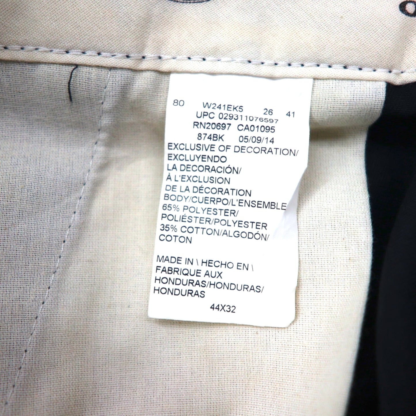 Dickies 874 Original Fit Chino Work Pants, XL, Black, Big Size