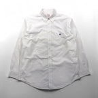 Brooks Brothers Oxford Button-Down Shirt, Size L, Supima Cotton, White, Non-Iron, with One-Point Logo