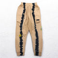 P.A.M. PERKS AND MINI スウェットパンツ BTC RUST TIE DYE DUPIO PANTS ベージュ タイダイ