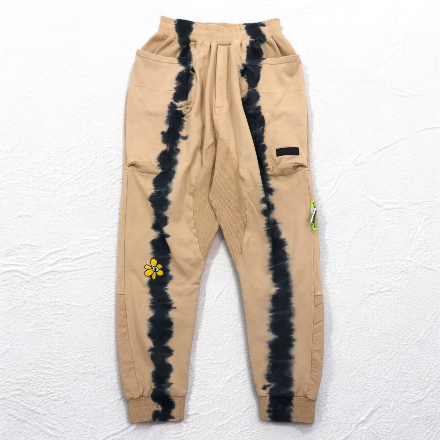 PAM PERKS AND MINI SWEATPANTS BTC RUST TIE DYE DUPIO PANTS BEIGE TIE DYE