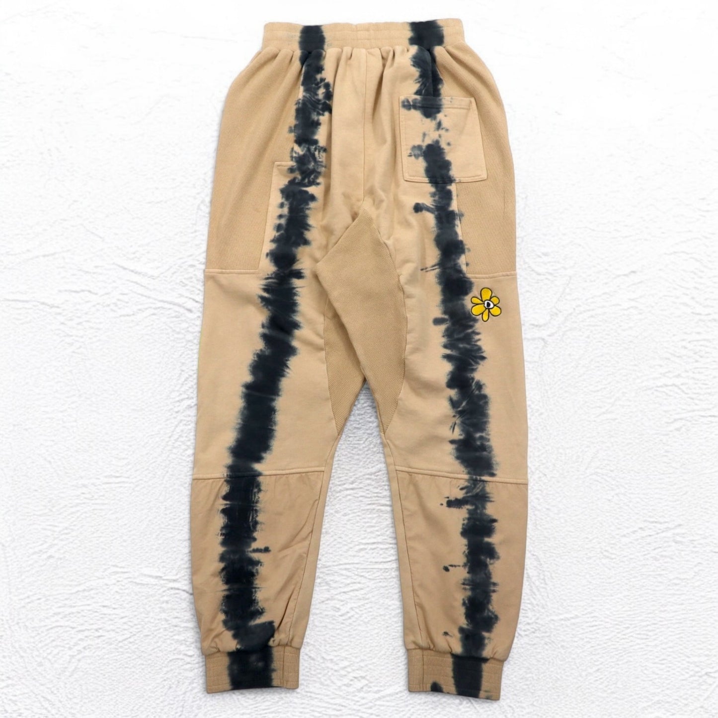 PAM PERKS AND MINI SWEATPANTS BTC RUST TIE DYE DUPIO PANTS BEIGE TIE DYE