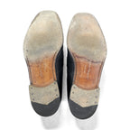 Salvatore Ferragamo ガンチーニ ローファー 24.5cm ブラック レザー ロゴプレート 14072 イタリア製