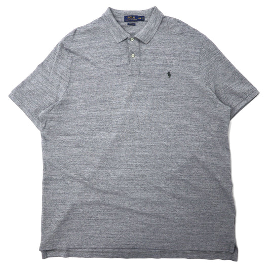 日本然リトテ-古着オンライン-POLO RALPH LAUREN クラシックフィット ポロシャツ XXL グレー コットン スモールポニー 刺繍-POLO RALPH LAUREN Classic Fit Polo Shirt XXL Gray Cotton Small Pony Embroidery