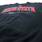 SPORTEX USA made college embroidered sweatshirt XL black cotton OHIO STATE big size