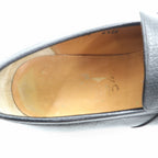 Salvatore Ferragamo ガンチーニ ローファー 24.5cm ブラック レザー ロゴプレート 14072 イタリア製