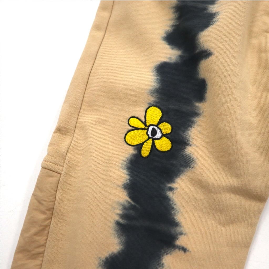 P.A.M. PERKS AND MINI スウェットパンツ BTC RUST TIE DYE DUPIO PANTS ベージュ タイダイ
