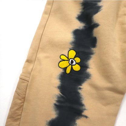 PAM PERKS AND MINI SWEATPANTS BTC RUST TIE DYE DUPIO PANTS BEIGE TIE DYE