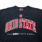 SPORTEX USA made college embroidered sweatshirt XL black cotton OHIO STATE big size