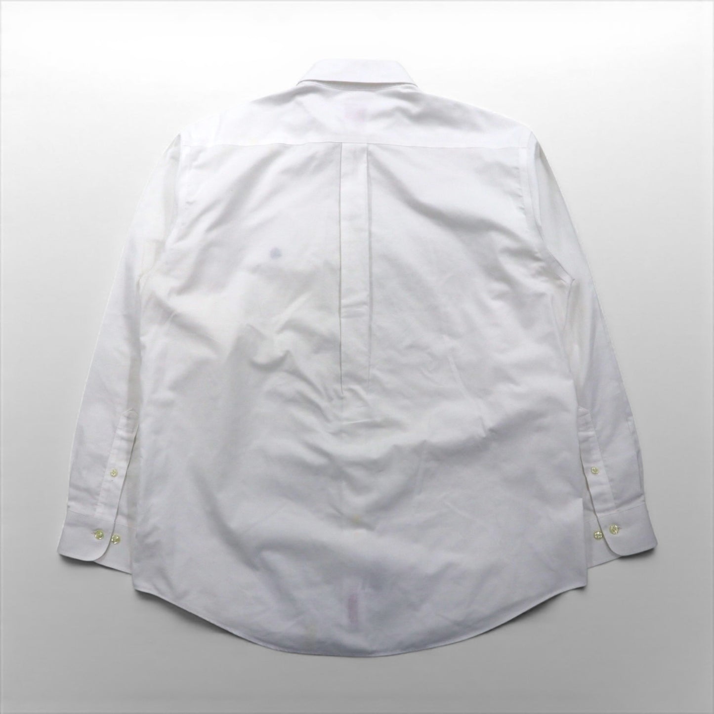 Brooks Brothers オックスフォード ボタンダウン シャツ L スーピマコットン ホワイト ノンアイロン ワンポイントロゴ