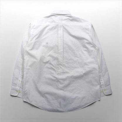 Brooks Brothers オックスフォード ボタンダウン シャツ L スーピマコットン ホワイト ノンアイロン ワンポイントロゴ
