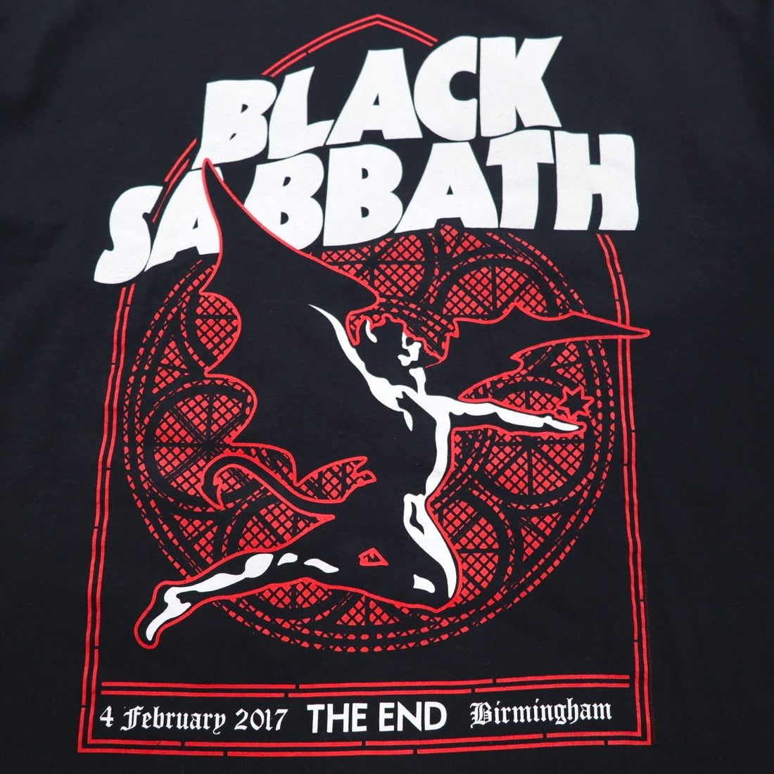 BLACK SABBATH Black Sabbath Rock Band T-shirt XL Black Cotton