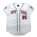 FUBU 90年代 ベースボールシャツ L ホワイト ワッペン NEW YORK