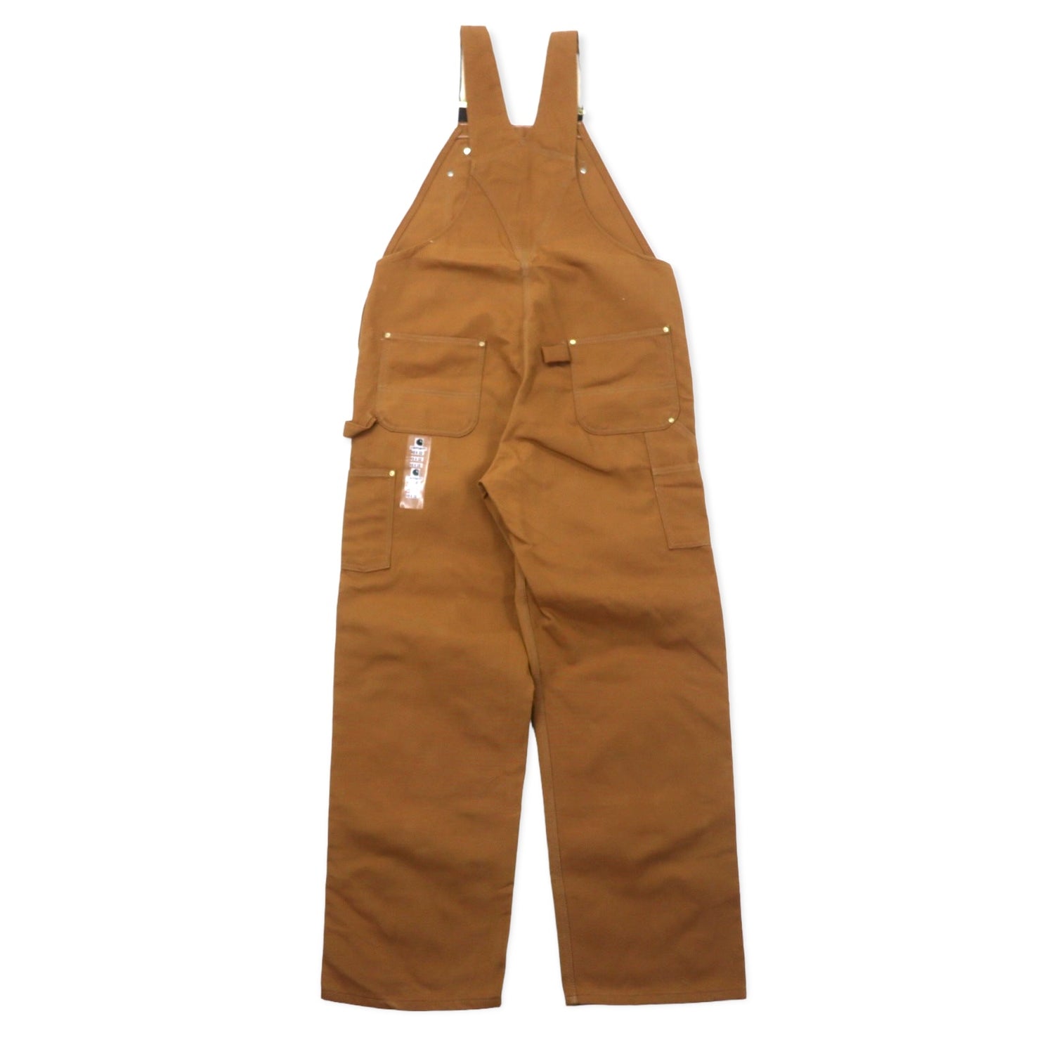 carhartt USA製 ダブルニー ビブ オーバーオール 40 ベージュ コットン 