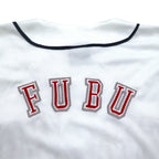 FUBU 90年代 ベースボールシャツ L ホワイト ワッペン NEW YORK