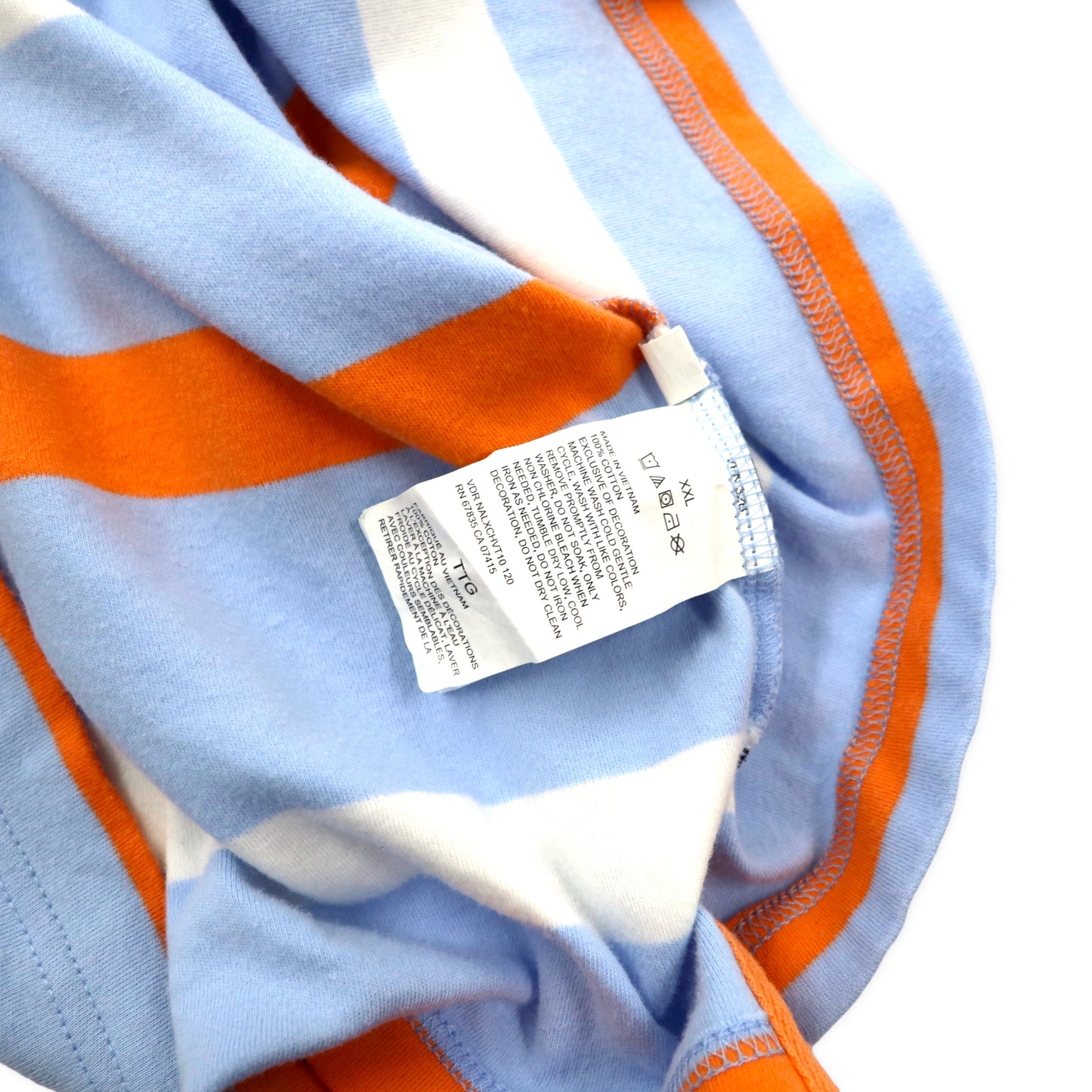 NAUTICA ボーダー ポロシャツ XXL ブルー コットン ワンポイントロゴ ビッグサイズ