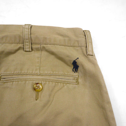 Polo Ralph Lauren 90年代 ポロチノ 2タック ワイド チノパンツ ワークパンツ L ベージュ ETHAN PANT