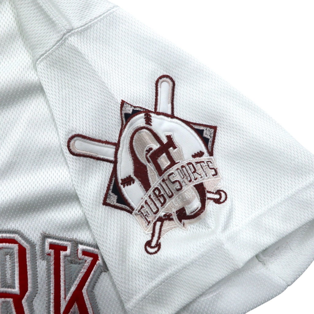 FUBU 90年代 ベースボールシャツ L ホワイト ワッペン NEW YORK