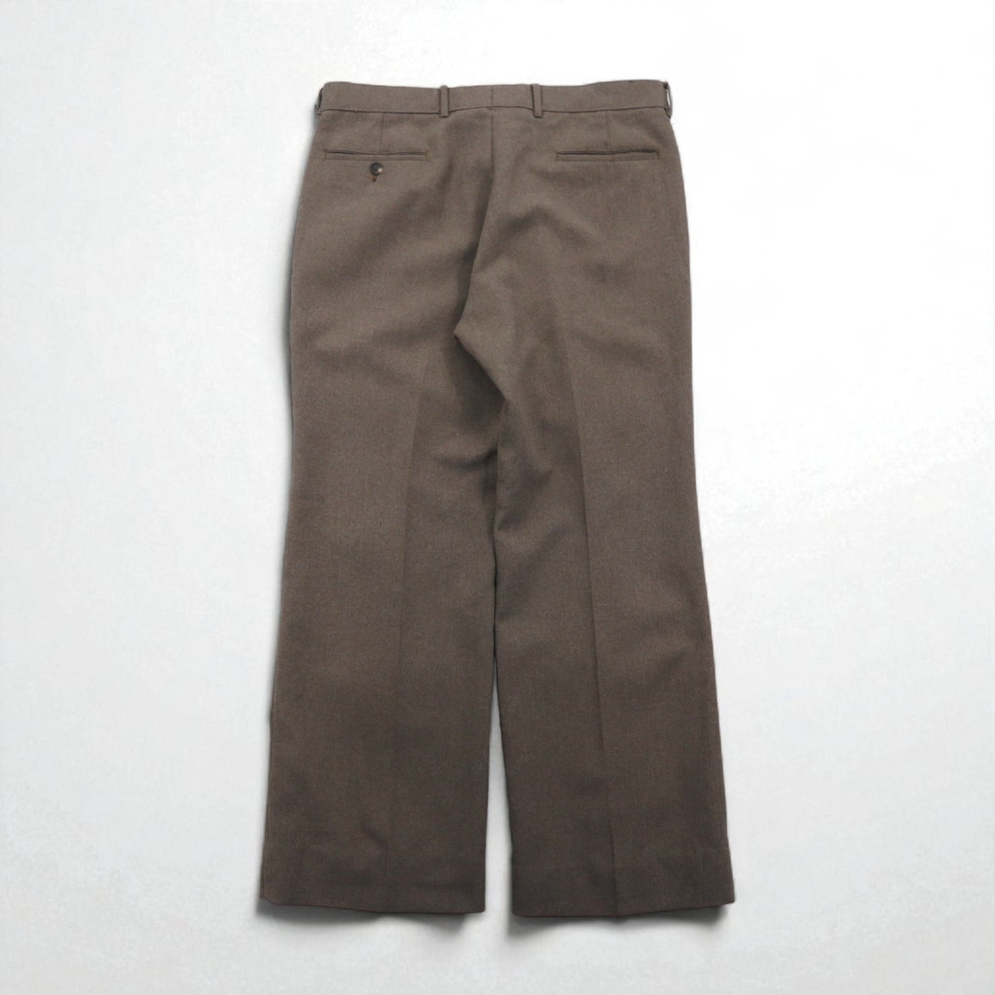 Levi's 80年代 USA製 Action Slacks スタプレ STA-PREST スラックスパンツ L ブラウン ロケットTALONジップ